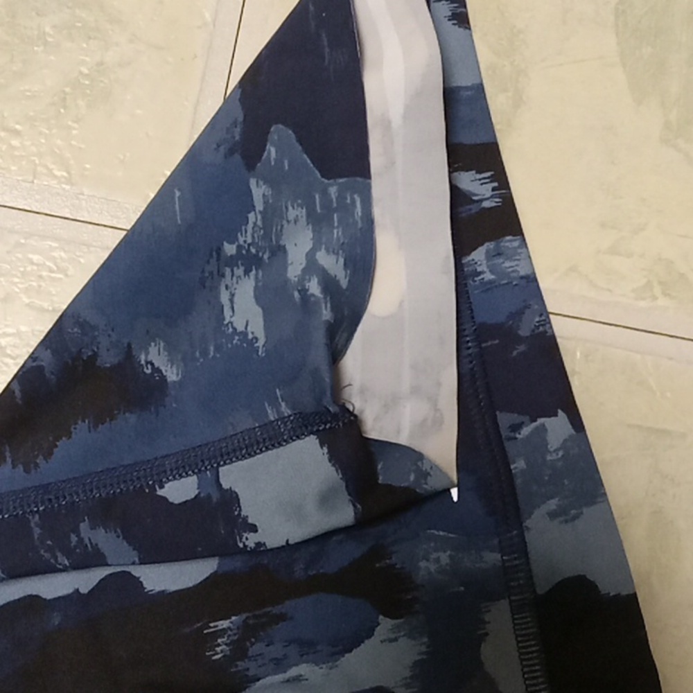 RAG 2X Bike Shorts Tie Dye + Blue Camo Capris Bundle - Picture 9 of 12